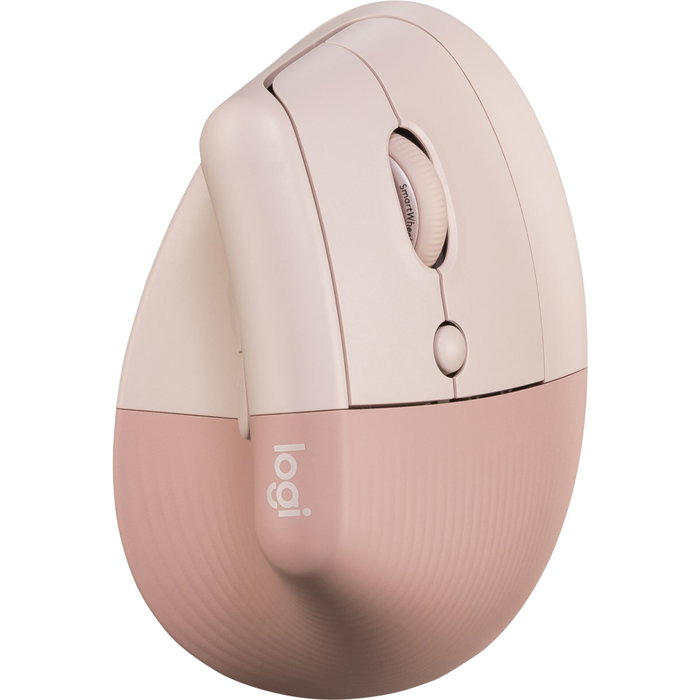 Logitech Lift Ratón Ergonómico Vertical Inalámbrico Rosa