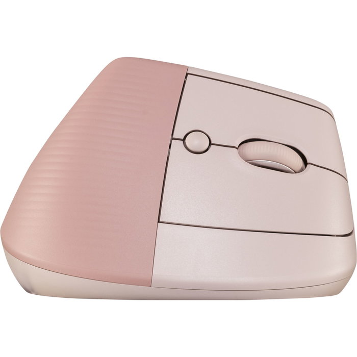 Logitech Lift Ratón Ergonómico Vertical Inalámbrico Rosa