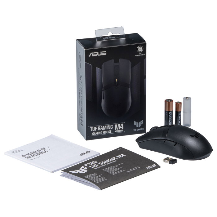 ASUS TUF Gaming M4 Ratón Gaming Inalámbrico Óptico 12000 DPI Bluetooth RF Wireless Negro