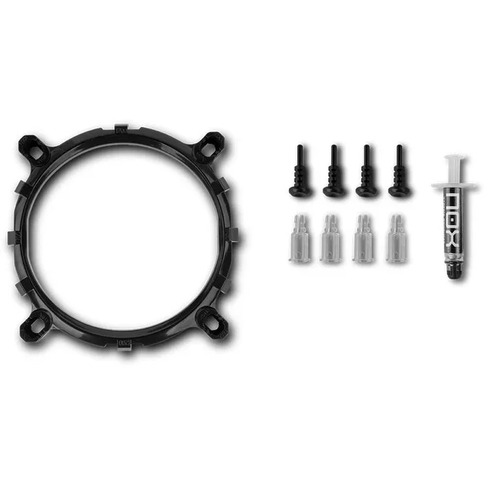 NOX Hummer H-123 PRO - Ventilador CPU Disipador de Aire 12cm/120mm con Iluminación LED RGB Rainbow, PWM, Compatible con Intel y AMD, Negro