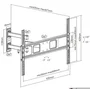 Equip Soporte de pared articulado 37-70 pulgadas Negro