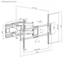 Equip Soporte de pared articulado 37-70 pulgadas Negro