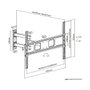 Equip Soporte de pared articulado para TV 37-70 pulgadas, Negro