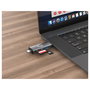 Equip Lector de Tarjetas Externo USB 3.2 Gen 1 con Conexión Dual USB-A y USB-C OTG Gris