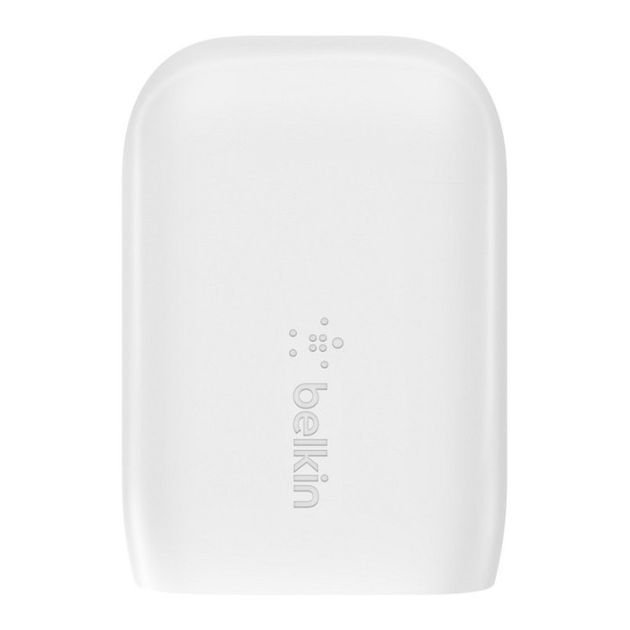 Belkin Adaptador de Corriente USB-C y USB-A, Blanco 37W, WCB007vfWH - Carga Rápida para iPhone 13, 12, 11, Samsung Galaxy S21, S20, Google Pixel, iPad Pro, iPad Air