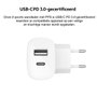 Belkin BOOST Charge 37W DualChar USB-C 25W PD + USB-A Blanco