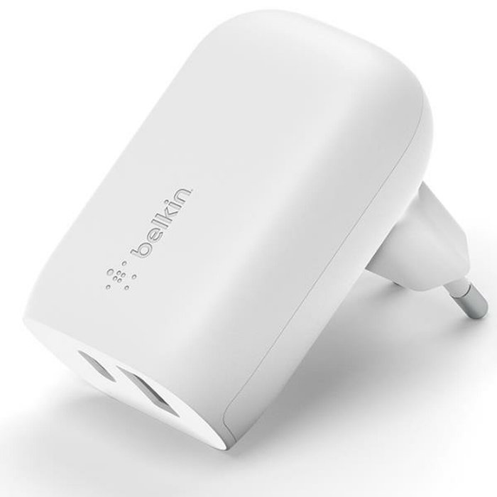 Belkin BOOST Charge 37W DualChar USB-C 25W PD + USB-A Blanco