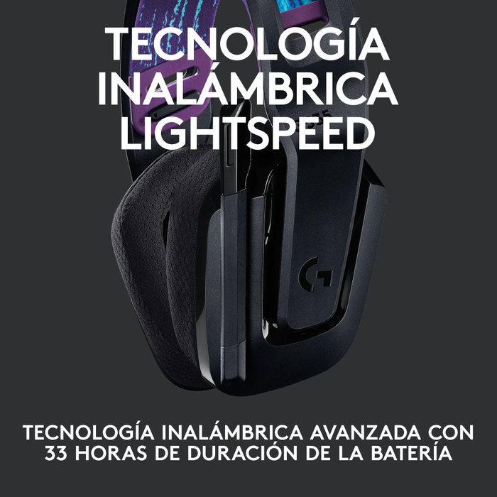 Logitech G535 LIGHTSPEED Auriculares Inalámbricos para Gaming, Negro Logitech G535 LIGHTSPEED Auriculares Inalámbricos para Gaming, Negro