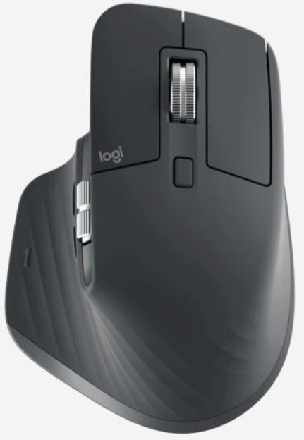 Logitech MX Master 3S Ratón Inalámbrico Ergonómico, Grafito, 8000 DPI Logitech MX Master 3S Ratón Inalámbrico Ergonómico, Grafito, 8000 DPI