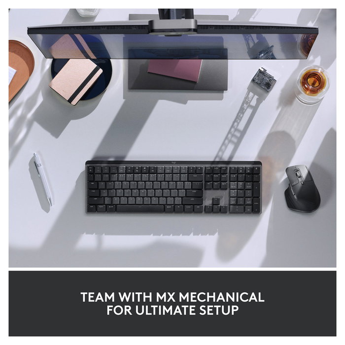 Logitech MX Master 3S Ratón Ergonómico Inalámbrico Bluetooth Grafito, 8000 DPI