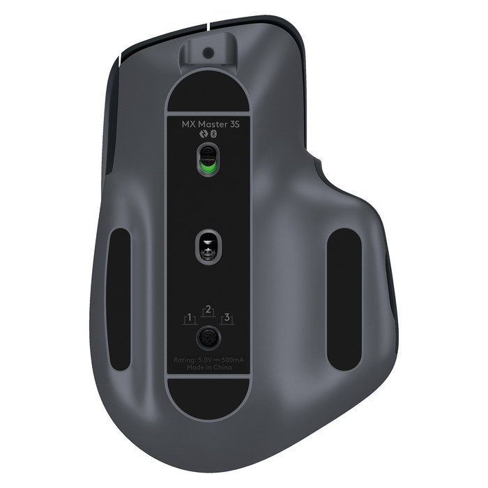 Logitech MX Master 3S Ratón Ergonómico Inalámbrico Bluetooth Grafito, 8000 DPI