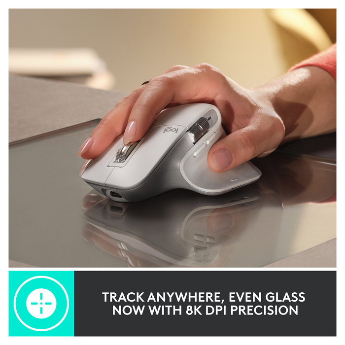 Logitech MX Master 3S Ratón Ergonómico Inalámbrico Bluetooth Grafito, 8000 DPI