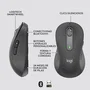Logitech Signature M650 L 910 006239 Ratón para Zurdos Inalámbrico Bluetooth y Logi Bolt Óptico 4000 DPI Silent Touch para Oficina Grafito