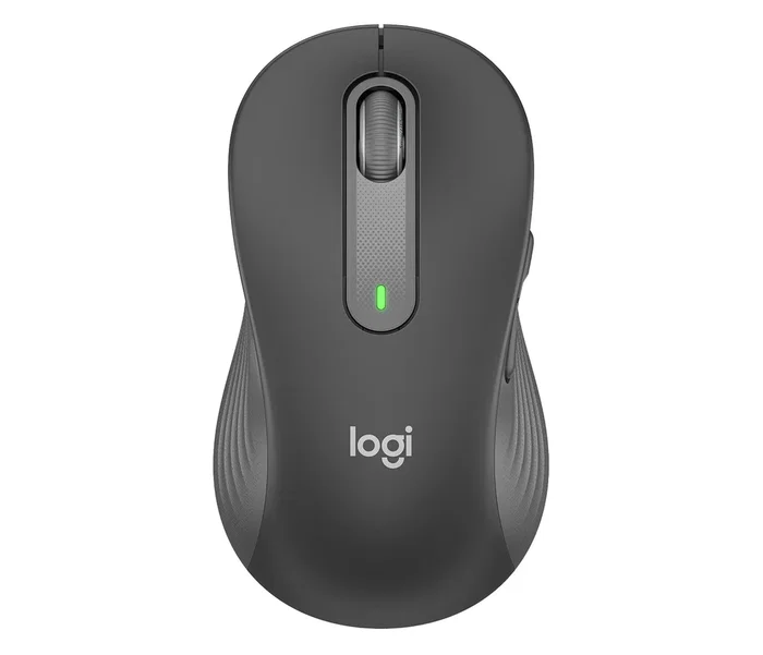 Logitech Signature M650 L 910 006239 Ratón para Zurdos Inalámbrico Bluetooth y Logi Bolt Óptico 4000 DPI Silent Touch para Oficina Grafito