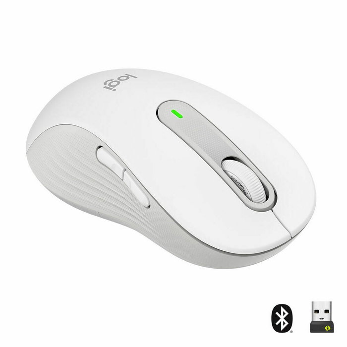 Logitech Signature M650 L para zurdos, Blanco Crudo