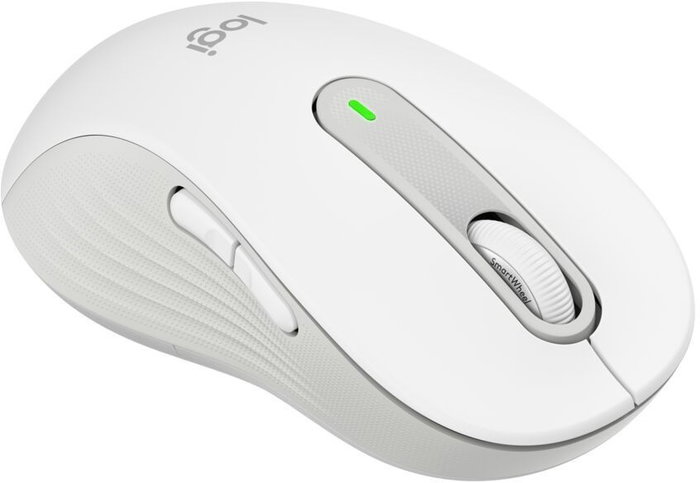 Logitech Signature M650 L para zurdos, Blanco Crudo