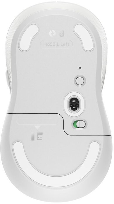 Logitech Signature M650 L para zurdos, Blanco Crudo