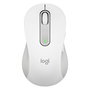 Logitech M650 L Ratón Inalámbrico Blanco Crudo, Ergonomico para Zurdos, Clics Silenciosos, Sensor 400-4000 PPP, SmartWheel, Bluetooth/Logi Bolt, Hasta 24 Meses Batería