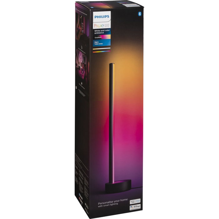 Philips Hue Gradient Signe Lámpara de mesa inteligente LED Negro Philips Hue Gradient Signe Lámpara de mesa inteligente LED Negro