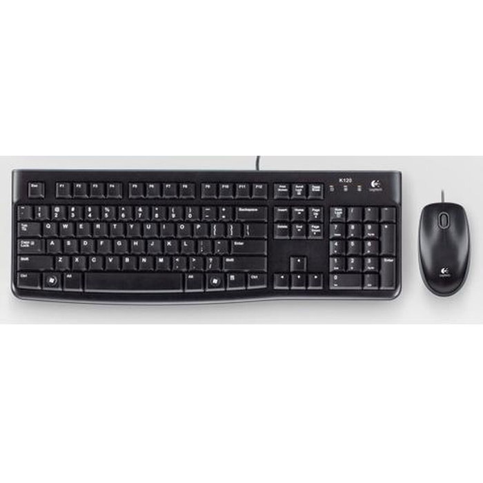 Logitech MK120 Kit de Teclado y Ratón USB QWERTY Portugués Negro