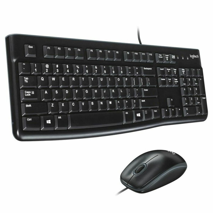 Logitech MK120 Kit de Teclado y Ratón USB QWERTY Portugués Negro