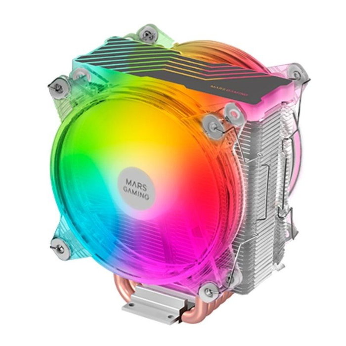 Mars Gaming MCPU66 Ventilador con Disipador Dual ARGB Negro