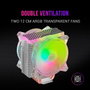 Mars Gaming MCPU66 Ventilador con Disipador Dual ARGB Negro