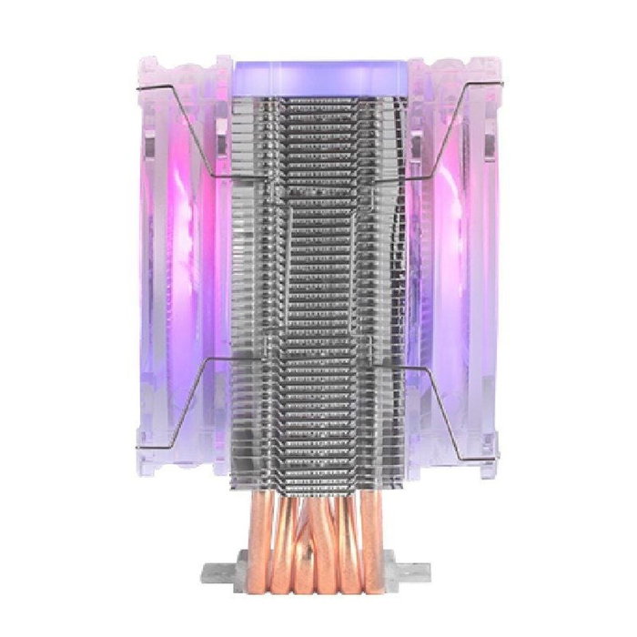Mars Gaming MCPU66 Ventilador con Disipador Dual ARGB Negro