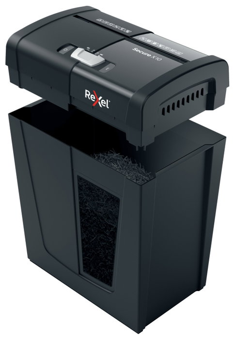 Rexel Secure X10 Negro Destructora de Papel P-4 18L Rexel Secure X10 Negro Destructora de Papel P-4 18L