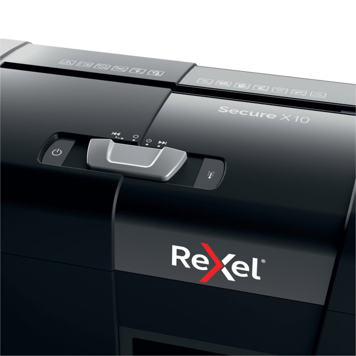 Rexel Secure X10 Negro Destructora de Papel P-4 18L Rexel Secure X10 Negro Destructora de Papel P-4 18L
