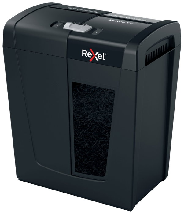 Rexel Secure X10 Negro Destructora de Papel P-4 18L Rexel Secure X10 Negro Destructora de Papel P-4 18L