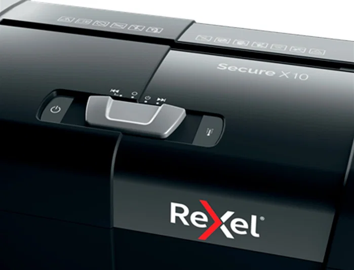 Rexel Secure X10 Negro Destructora de Papel P-4 18L Rexel Secure X10 Negro Destructora de Papel P-4 18L