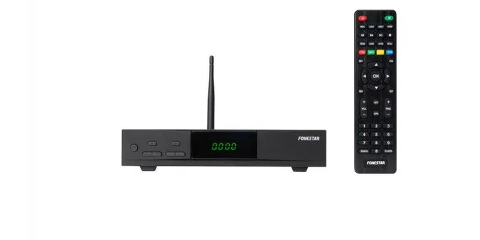 Fonestar RDS-585WHD - Descifrador Satélite DVB-S2 FULL HD 1080p con Wi-Fi, Ethernet, PVR, 1x HDMI, Negro