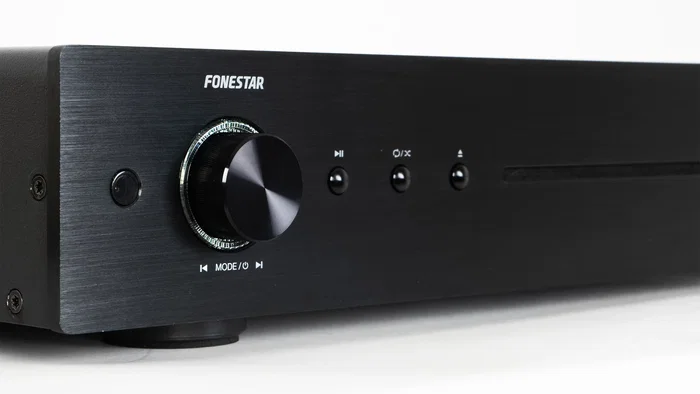 Fonestar CD-150PLUS Reproductor de CD HiFi Negro con USB, Entrada Auxiliar, Reproduce CD-R/CD-RW, Con Mando a Distancia