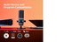HP DuoCast Micrófono USB Negro con Iluminación RGB, Montura Antivibración y Grabación Hi-Res 24-bit/96kHz