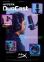 HP DuoCast Micrófono USB Negro con Iluminación RGB, Montura Antivibración y Grabación Hi-Res 24-bit/96kHz