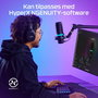 HP DuoCast Micrófono USB Negro con Iluminación RGB, Montura Antivibración y Grabación Hi-Res 24-bit/96kHz