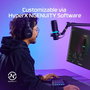 HP DuoCast Micrófono USB Negro con Iluminación RGB, Montura Antivibración y Grabación Hi-Res 24-bit/96kHz