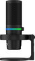 HP DuoCast Micrófono USB Negro con Iluminación RGB, Montura Antivibración y Grabación Hi-Res 24-bit/96kHz