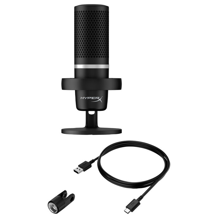 HyperX DuoCast Black Micrófono USB con iluminación RGB