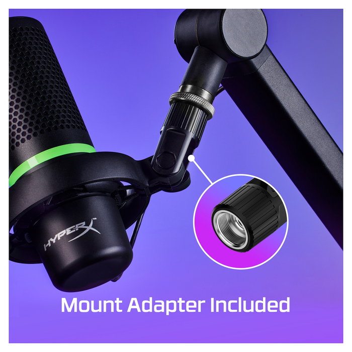 HyperX DuoCast Black Micrófono USB con iluminación RGB