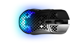 SteelSeries Aerox 5 Wireless ratón mano derecha RF Wireless + Bluetooth + USB Type-A Óptico 18000 DPI Negro 62406