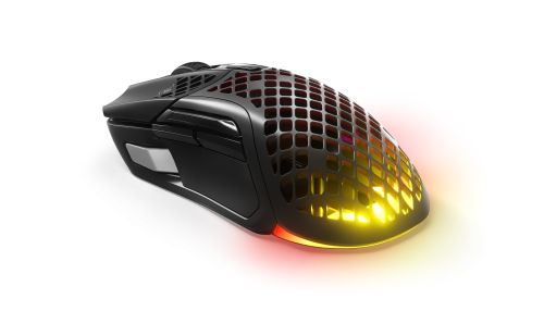 SteelSeries Aerox 5 Wireless ratón mano derecha RF Wireless + Bluetooth + USB Type-A Óptico 18000 DPI Negro 62406 SteelSeries Aerox 5 Wireless ratón mano derecha RF Wireless + Bluetooth + USB Type-A Óptico 18000 DPI Negro 62406