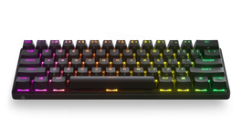 SteelSeries Apex Pro Mini Wireless Teclado Mecánico 60% USB + RF Wireless + Bluetooth QWERTY Inglés de EE. UU. Negro - 64842