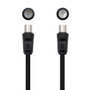 Nanocable Cable de Antena TV 75 Ohm 1,8 m Macho/Hembra Negro