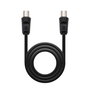 Nanocable Cable de Antena TV 75 Ohm 1,8 m Macho/Hembra Negro