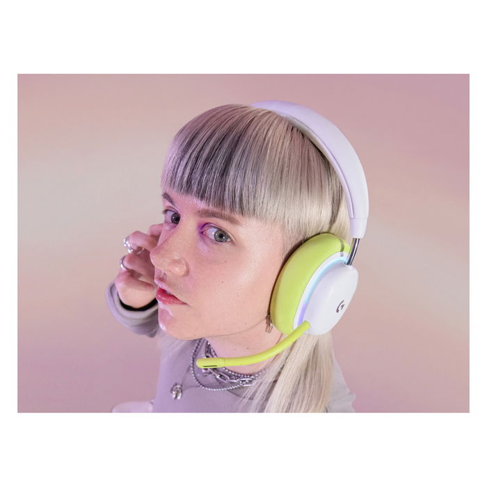 Logitech G735 Auriculares Inalámbricos Bluetooth y Lightspeed, Diadema para Gaming, Color Blanco Mist