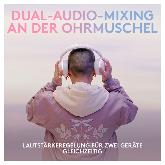 Logitech G735 Auriculares Inalámbricos Bluetooth y Lightspeed, Diadema para Gaming, Color Blanco Mist