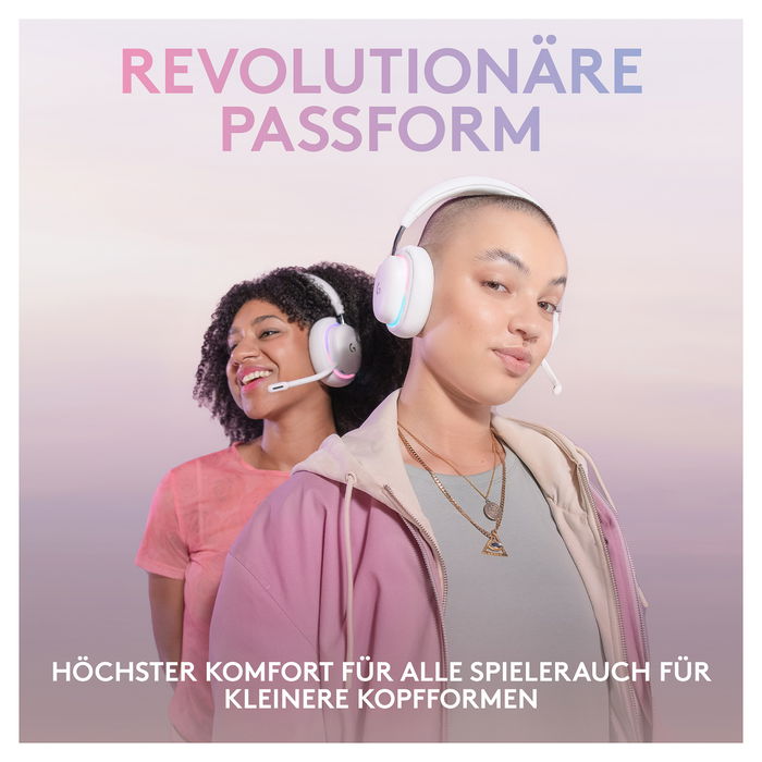 Logitech G735 Auriculares Inalámbricos Bluetooth y Lightspeed, Diadema para Gaming, Color Blanco Mist