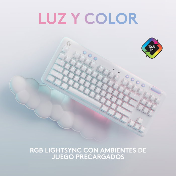 Logitech G G715 Teclado Mecánico Bluetooth LIGHTSPEED Inalámbrico QWERTY Español Blanco Gaming Logitech G G715 Teclado Mecánico Bluetooth LIGHTSPEED Inalámbrico QWERTY Español Blanco Gaming